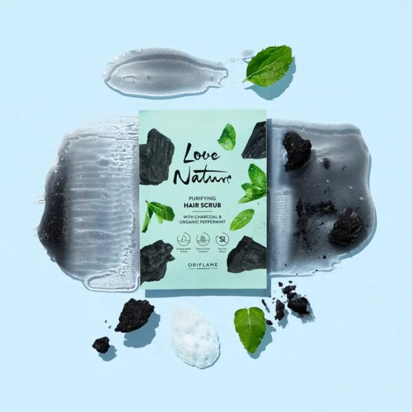 Love Nature Purifying Hair Peeling Containing Charcoal and Organic Mint