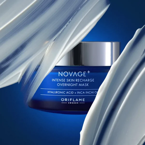Novage+ Intense Skin Recharge Mask Applied at Night